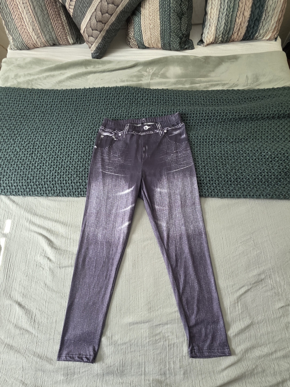 Women’s  Faux Jeggings Leggins - Large
